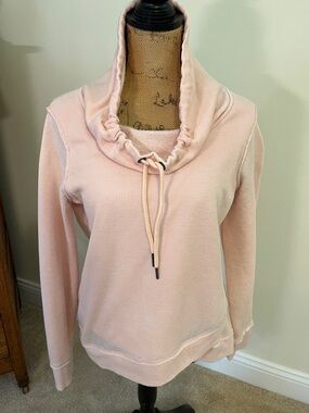 Calvin Klein Light Blush Cowl Neck Drawstring Sweatshirt